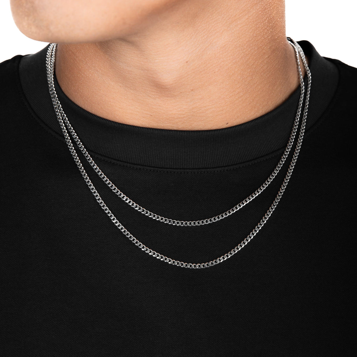 Hip Hop Titanium Steel Cuban Chain Necklace