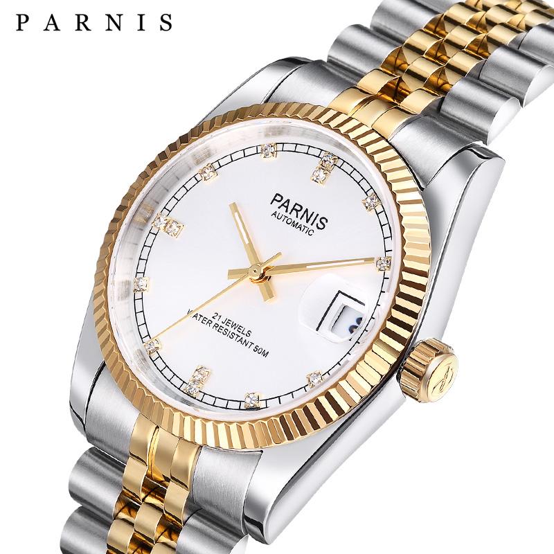 Parnis 36mm Automatic Mechanical Watch – Timeless Men’s Luxury Timepiece