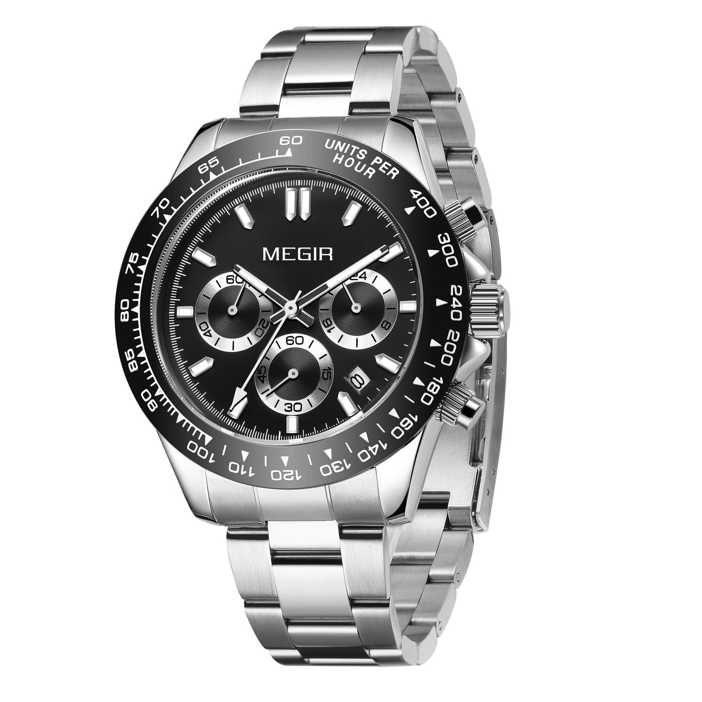 Megir Men’s Creative Quartz Chronograph – Stylish Luxury Wristwatch