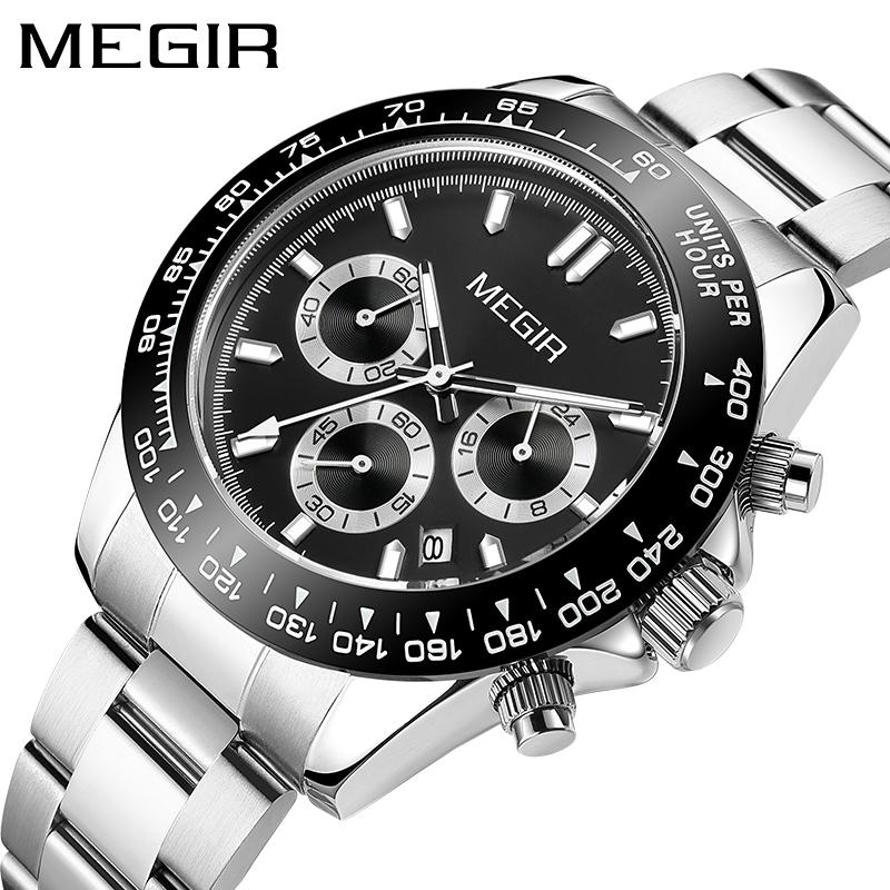 Megir Men’s Creative Quartz Chronograph – Stylish Luxury Wristwatch