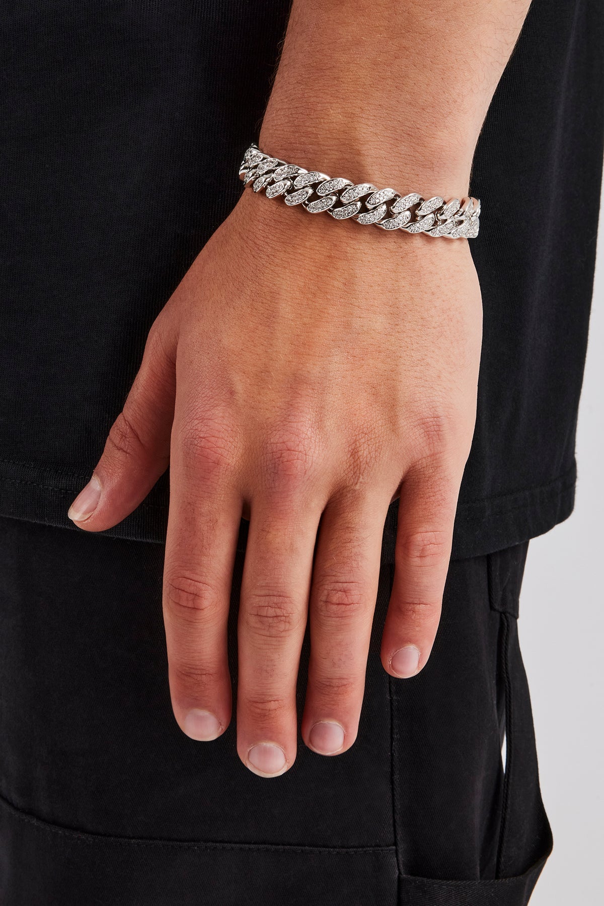 12mm Miami Prong Cuban Link Necklace + bracelet with Zircon Diamond for Men, Iced Out Hip Hop Jewelry