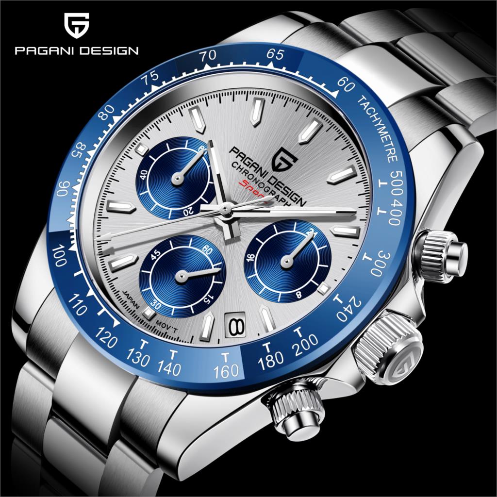 Pagani Design Luxury Sports Chronograph – Quartz Watch with Sapphire Crystal