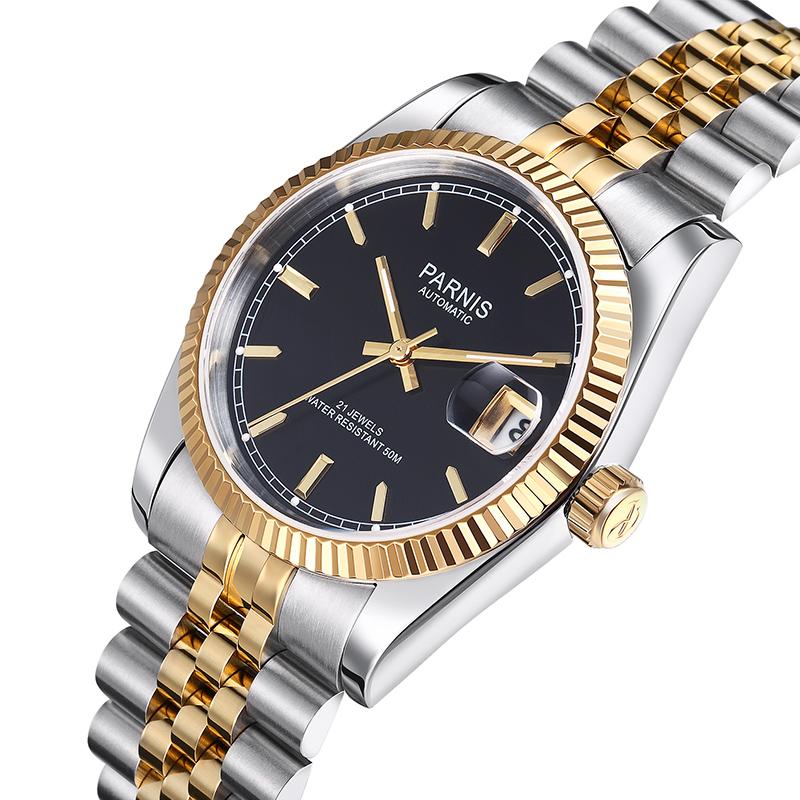 Parnis 36mm Automatic Mechanical Watch – Timeless Men’s Luxury Timepiece