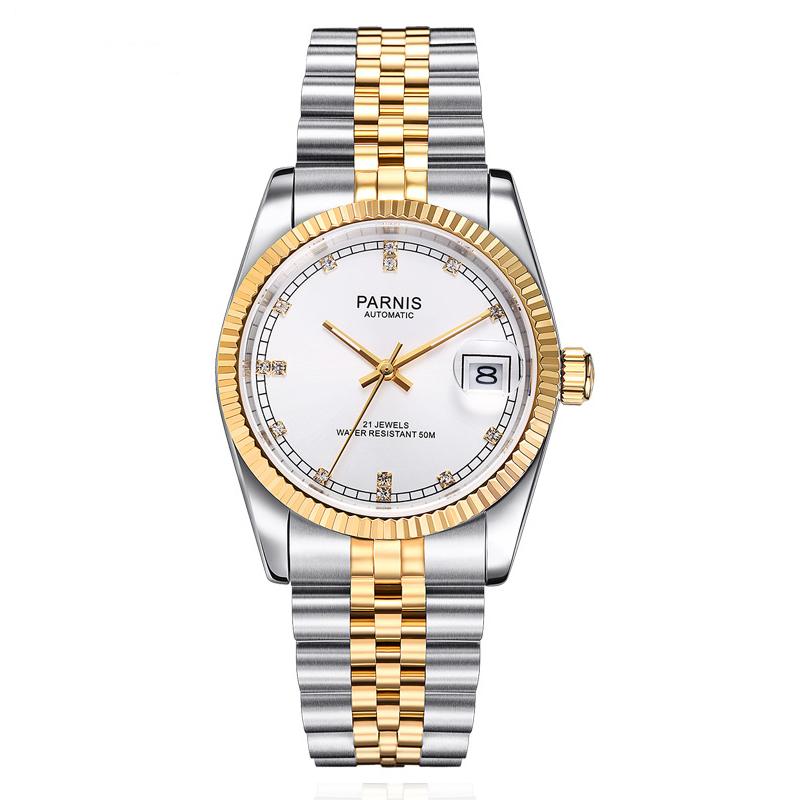 Parnis 36mm Automatic Mechanical Watch – Timeless Men’s Luxury Timepiece