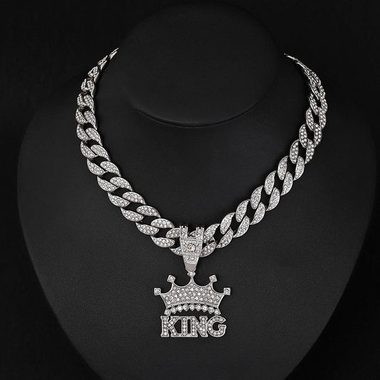 KING Crown Cuban Chain – Iced Hip Hop Necklace
