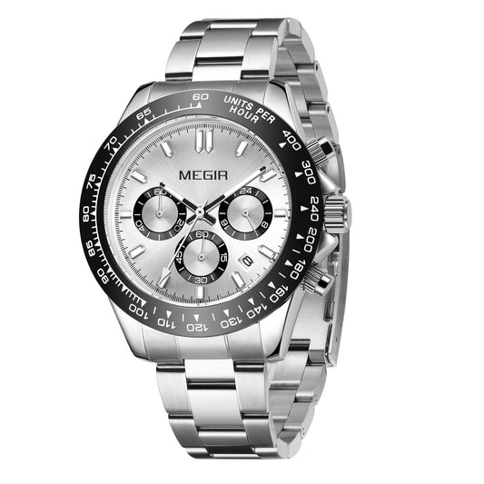 Megir Men’s Creative Quartz Chronograph – Stylish Luxury Wristwatch